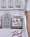 Жіноча футболка Karl Lagerfeld Paris з принтом 1159842639 (Білий XL), фото 3