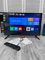 Телевізор LCD LED 24" Smart TV, WiFi, 1Gb Ram, 8Gb Rom, T2, USB, HDMI, AndroidX OUT/PC AUDIO IN