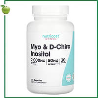 Міо- та D-хіроінозитол, для жінок, 120 капсул, Nutricost, США
