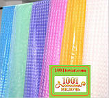 Силіконова шторка для ванної кімнати з 3D ефектом, розмір 180х180 см., біло-прозора, фото 9