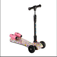 Дитячий Самокат РАКЕТА Рожева Квітка
