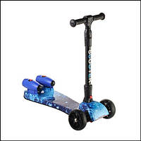 Дитячий Самокат РАКЕТА Синій Космос