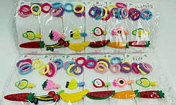 НАБІР ДИТЯЧИЙ ІЗ ЗАЩИПОМ "ФРУКТИ"