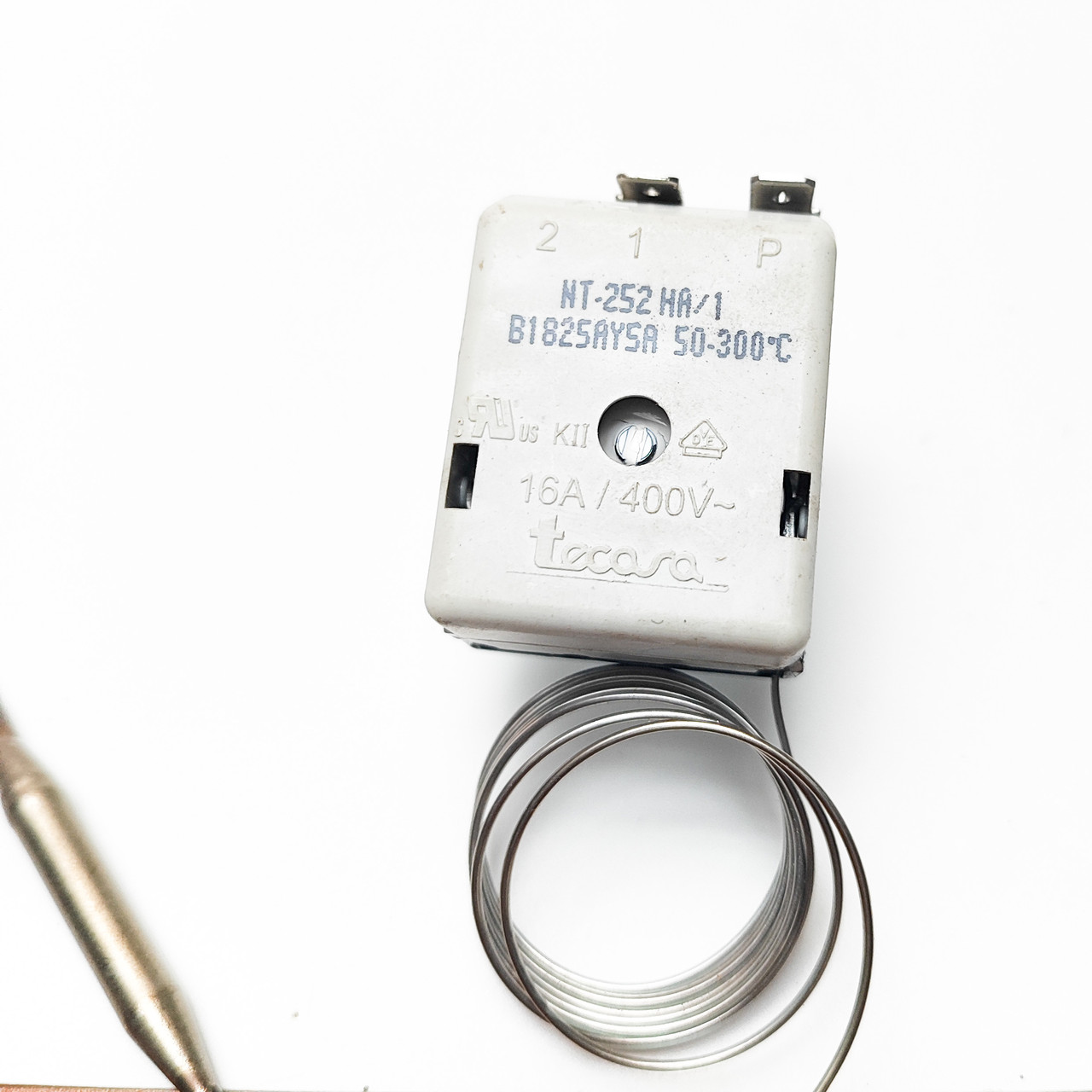 Термостат Tmax-300°C капілярний tecasa NT-252  НА/1 16А / 400V / Hст-16мм / L-100см (2 контакти) Іспанія, фото 1