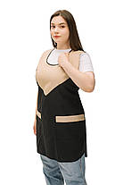 Фартух для прибиральниці/продавця «Трикутник» — міцний габардин, подвійний крій, фото 4