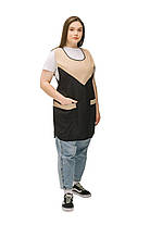 Фартух для прибиральниці/продавця «Трикутник» — міцний габардин, подвійний крій, фото 5