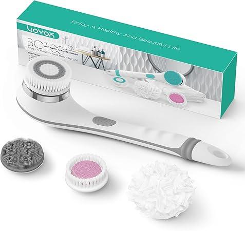 VOYOR BC100 - Електрична щітка для спини та тіла, з довгою ручкою, водонепроникна, з 4 головками для спа-душу, фото 1