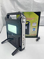 Переносний ліхтар із сонячною панеллю та повербанком EP-038 Багатофункціональний LED світильник з лампочками