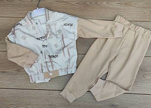 Костюм 3-ка двонитка для хлопчиків розмір від 2 до 5 років