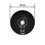 Ролік 80 мм на 2х підшипниках РОЛИК НЕ МЕТАЛЕВИЙ!, фото 5