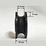 Ролік 80 мм на 2х підшипниках РОЛИК НЕ МЕТАЛЕВИЙ!, фото 6