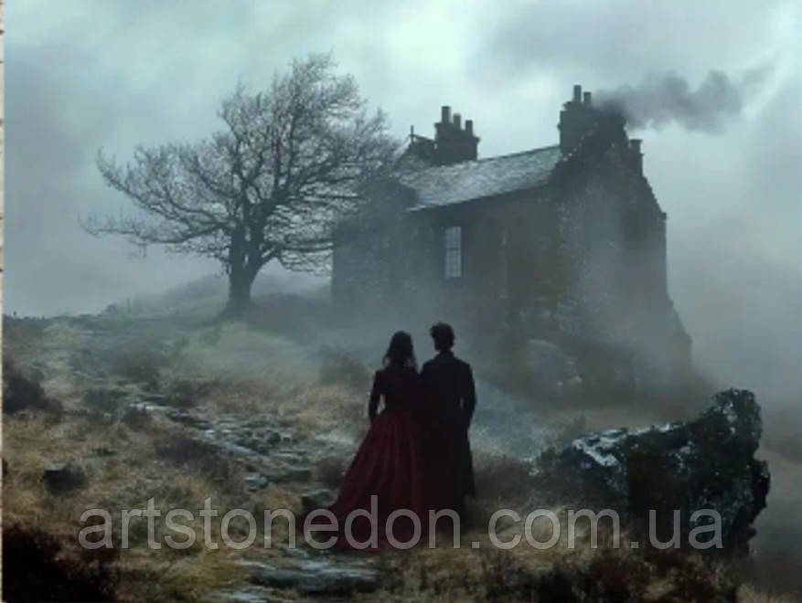 Інтер’єрна картина Закохані біля старого будинку, фото 1