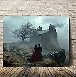 Інтер’єрна картина Закохані біля старого будинку, фото 2