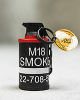 Газова запальничка М18 Smoke black/red НП4336