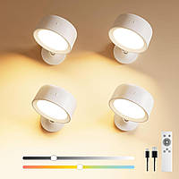 Настінні світильники FULEN, набір із 4шт. 8000 мАг, сенсорне керування  360°