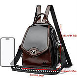 Жіночий міський рюкзак-сумка #210, фото 8