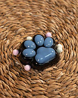 Іграшка антистрес котяча лапка сквіш лапа котика тягучка таба лапки black/sea ВТ7699