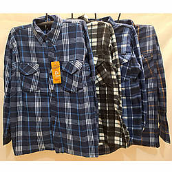 Чоловіча тепла сорочка фланель з флісом Розміри: 48,50,52,54,56 (27117)