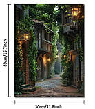 Картина Старовинне вуличка з ліхтарями, фото 3