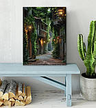 Картина Старовинне вуличка з ліхтарями, фото 6