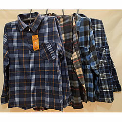 Чоловіча тепла сорочка з флісом "Фабричний Китай" Розміри: 48,50,52,54,56 (27118)