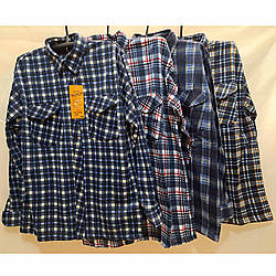 Чоловіча тепла сорочка на ґудзиках із флісом "Фабричний Китай" Розміри: 48,50,52,54,56 (27119)