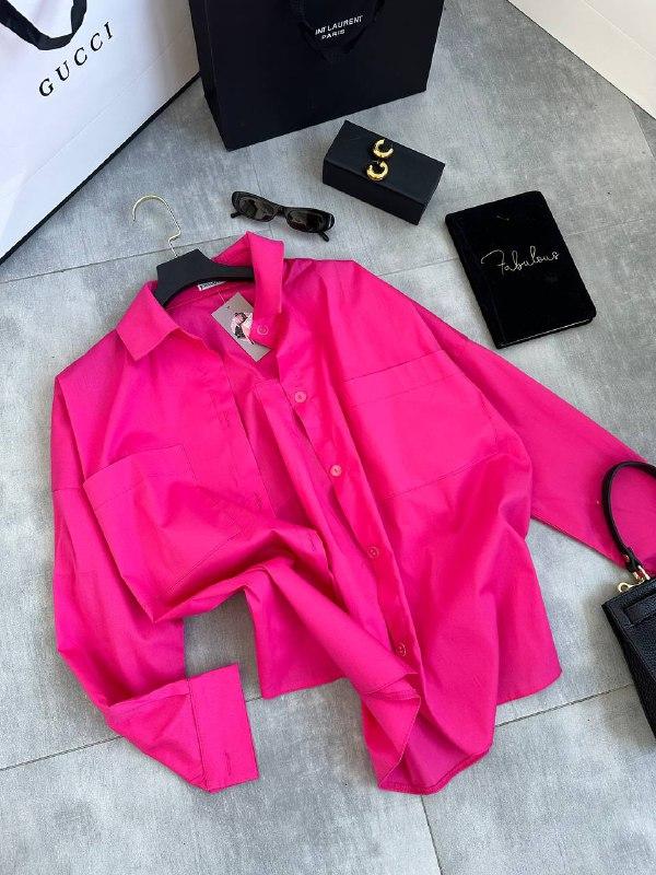 Жіноча сорочка; Квіти — малина, білий, блакитний, рожевий; Розміри — 42-46 one size;, фото 1