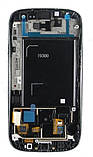 Сервісний оригінал дисплей із сенсорним екраном Samsung Galaxy S3 i9300 чорний, фото 2