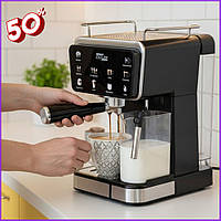 Домашняя рожковая кофеварка для латте капучино холодного кофе Zepline, Автоматическая кофемашина для дома