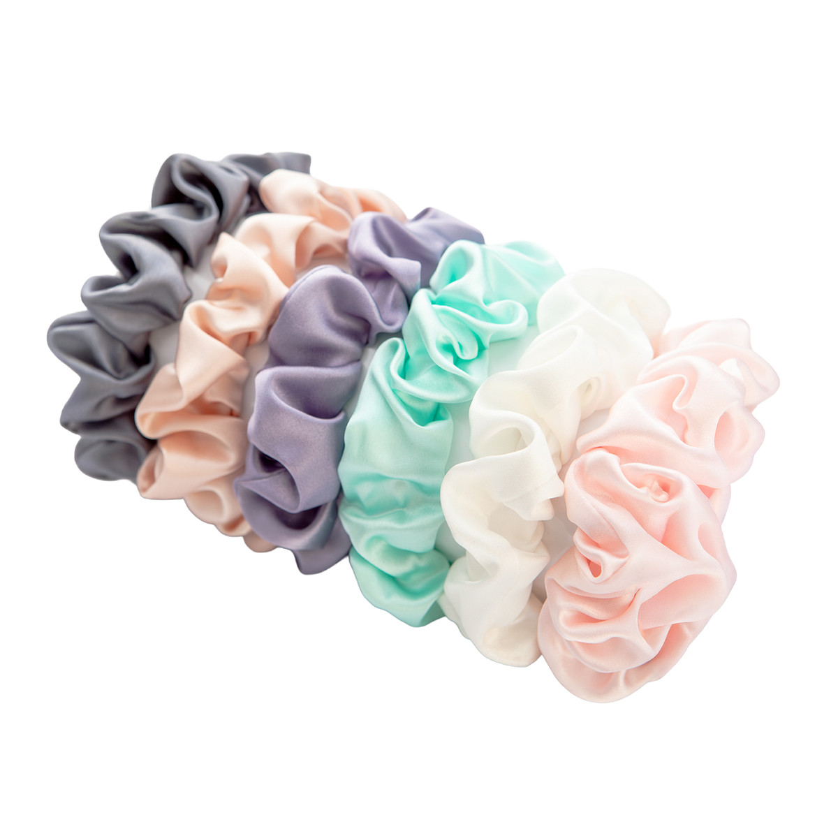 Резинка для волосся Beauty Balance® шовк (набір 6 шт.) різні кольори, фото 1