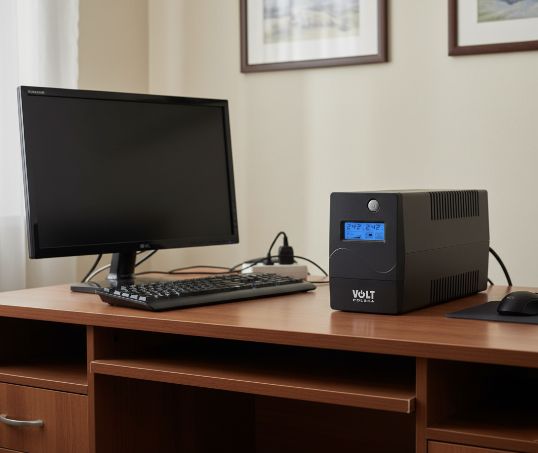 Джерело безперебійного живлення UPS Volt Polska 1000 VA 600 W, фото 1