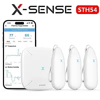 Бездротовий термометр гігрометр X-Sense SТН54 (базова станція + 3 датчики) для контролю температури і вологості