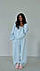 Жіночий спортивний костюм; Колір: блакитний, меланж, жовтий, молоко, барбі; Розмір: 42-44, 46-48 ;, фото 2