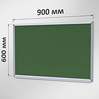 Шкільна дошка магнітна меловая 90х60 см