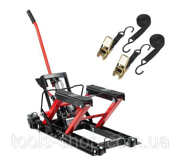 Гідравлічний підйомник для мотоциклів та квадроциклів + ремені безпеки REDATS LS-570, фото 1