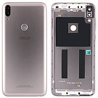 Задня кришка Asus ZenFone Max Pro M1 ZB601KL (срібляста, Meteor Silver оригінал Китай зі склом камери)