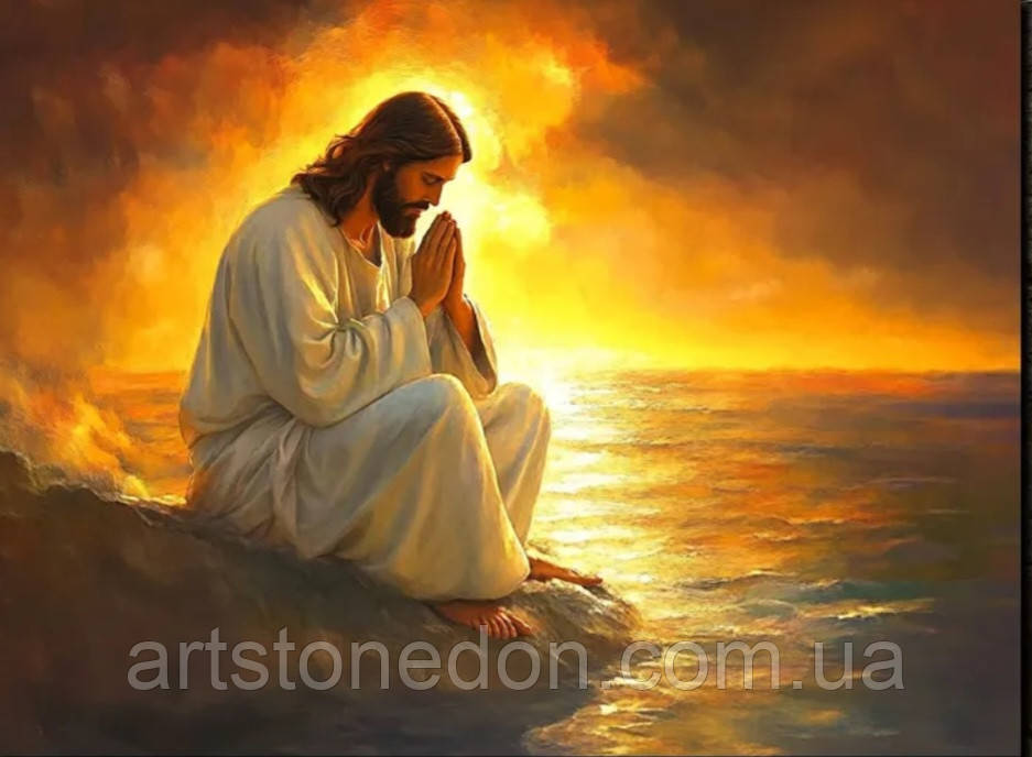 Картина "Ісус у молитві на заході сонця", фото 1