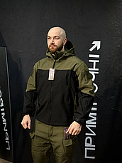 Костюм софтшел Gman Олива із чорним штанами Soft Shell на флісі М, фото 3