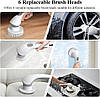 Minthouz MT-B050 - Електричний скребок-щітка для душу, бездротова, 2 швидкості, 6 змінних насадок, фото 6