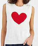 Жіноча м'яка жилетка Tommy Hilfiger з серцем 1159842655 (Білий XS), фото 3