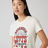 Жіноча футболка Levi's з принтом 1159842687 (Молочний S), фото 4