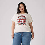 Жіноча футболка Levi's з принтом 1159842687 (Молочний S), фото 5