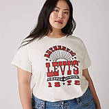 Жіноча футболка Levi's з принтом 1159842687 (Молочний S), фото 8
