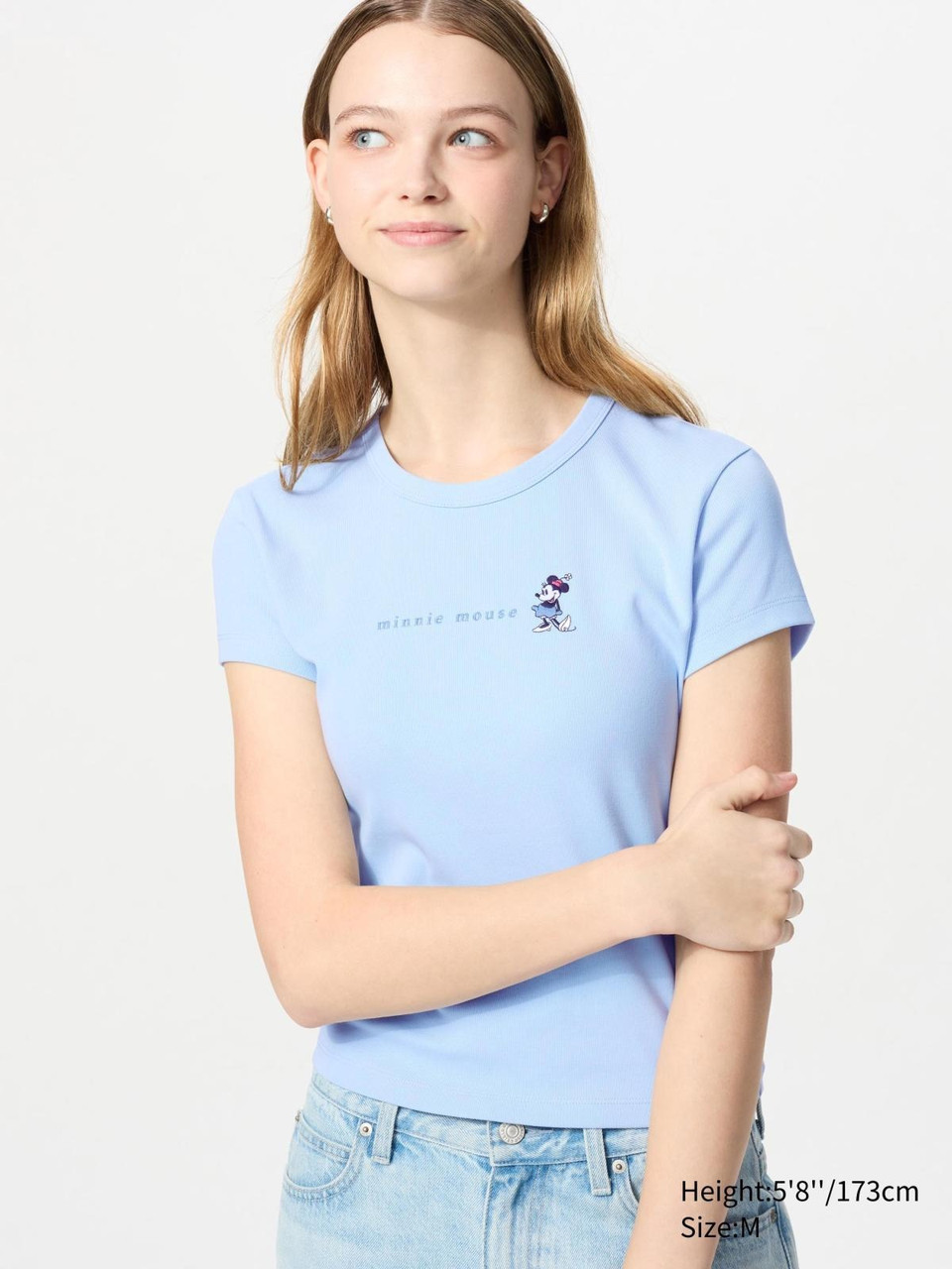 Футболка UNIQLO з вишивкою Mickey Mouse 1159842709 (Блакитний M), фото 1