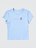 Футболка UNIQLO з вишивкою Mickey Mouse 1159842709 (Блакитний M), фото 2