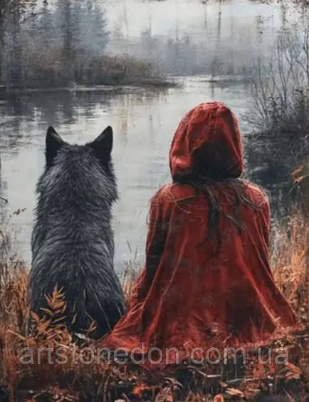 Картина Червоний капелюшок і вовк, фото 1