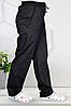 Штани кухаря на гумці Lux Form чорні унісекс з кишенями не завужені, фото 3