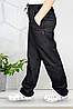 Штани кухаря на гумці Lux Form чорні унісекс з кишенями не завужені, фото 2