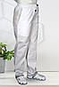 Штани кухаря на гумці Lux Form білі унісекс з кишенями не завужені, фото 2