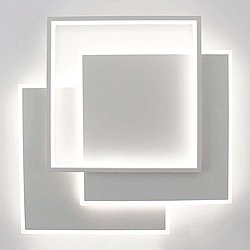 Люстра керована світлодіодна VEGA TRIPLE 3S 70Вт біла Esllse 3000К-6500К 6500Lm три квадрати 470х470х60мм